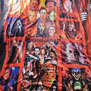 Horror movie fleece blanket